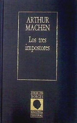 Portada del libro de Los tres impostores.
