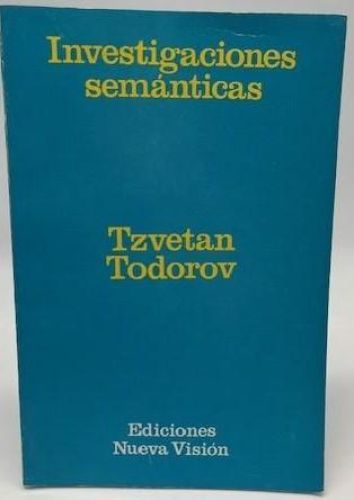 Portada del libro de Investigaciones semánticas.